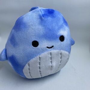 Squishmallows 5" SAMIR whale Sea life NWT Easter Basket Blue Tye Dye Plush